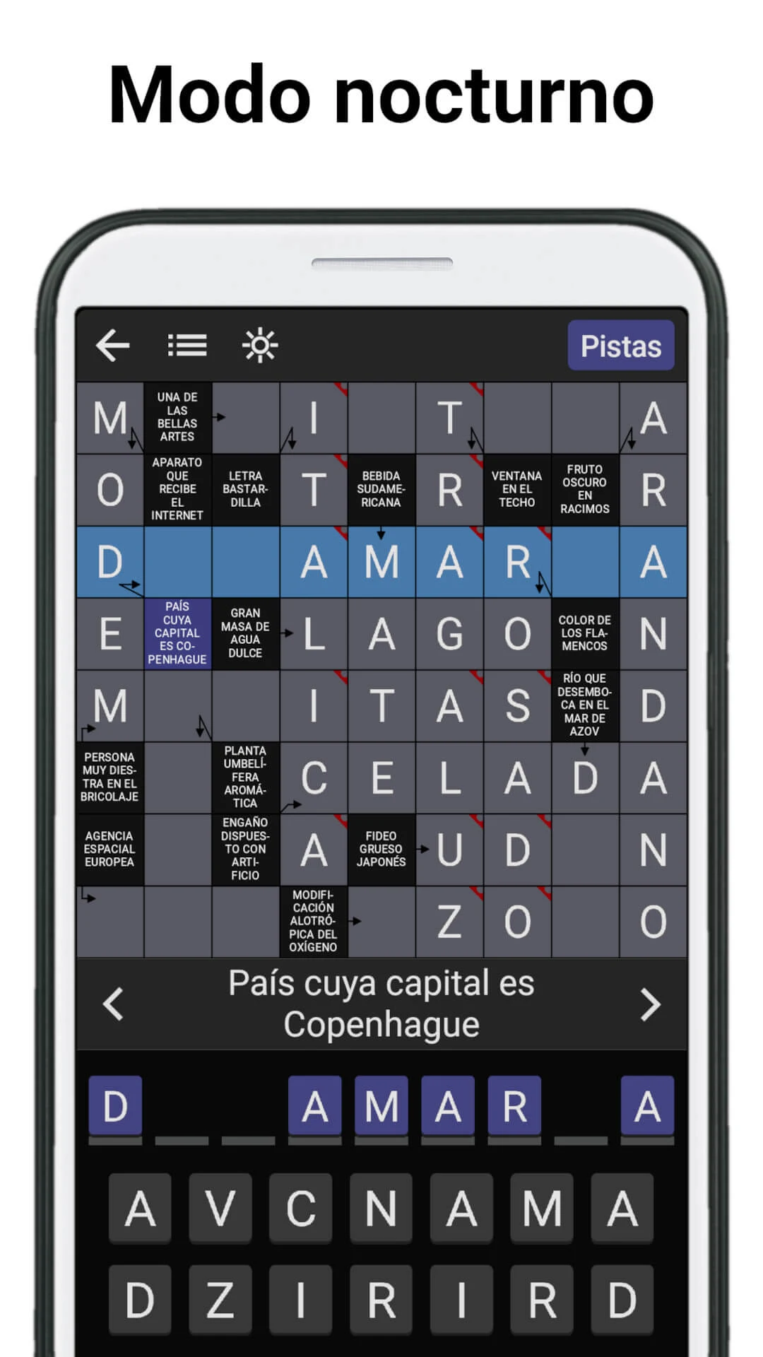 Crucigrama - Autodefinido screenshot