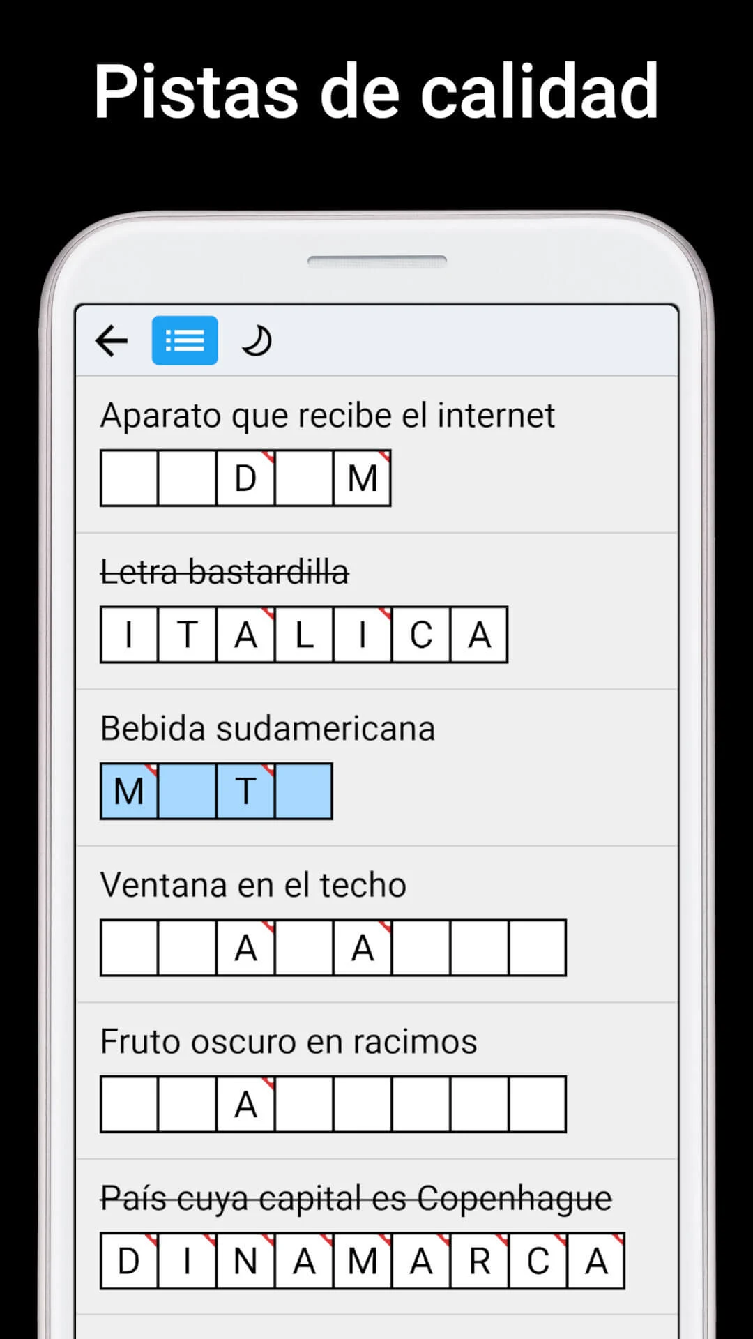 Crucigrama - Autodefinido screenshot